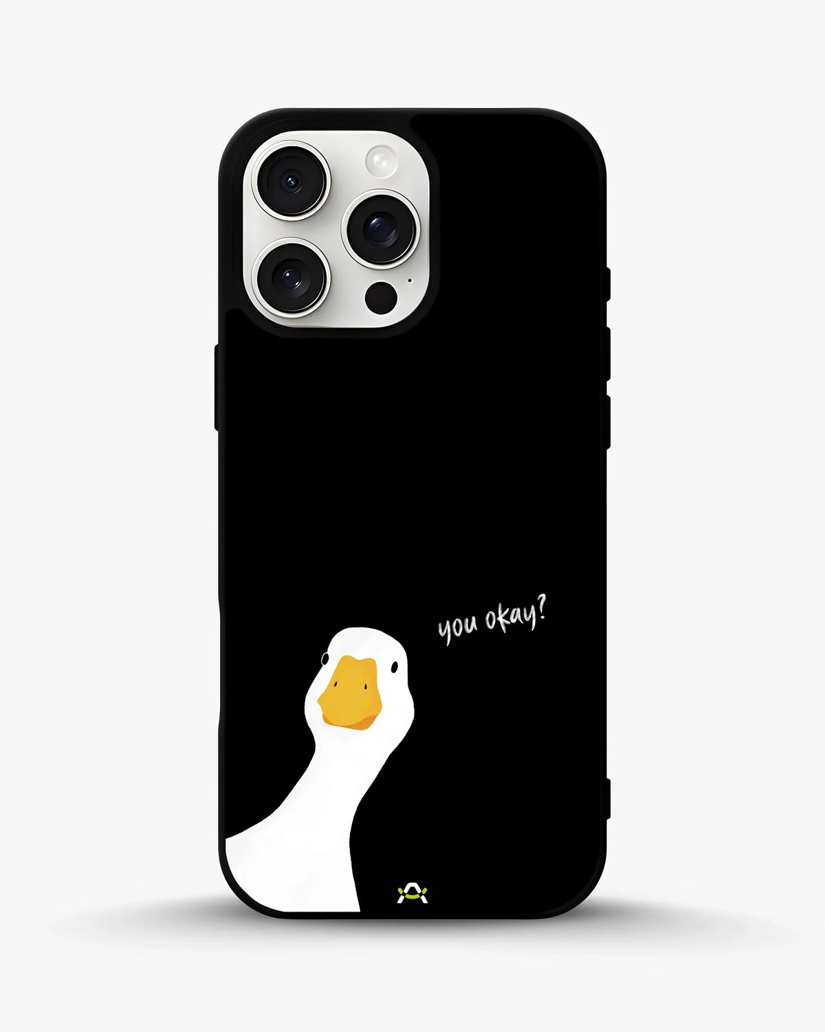 Curious Goose Phone Case - Quirky White & Black Print for iPhone, Samsung, Pixel, OnePlus & Vivo