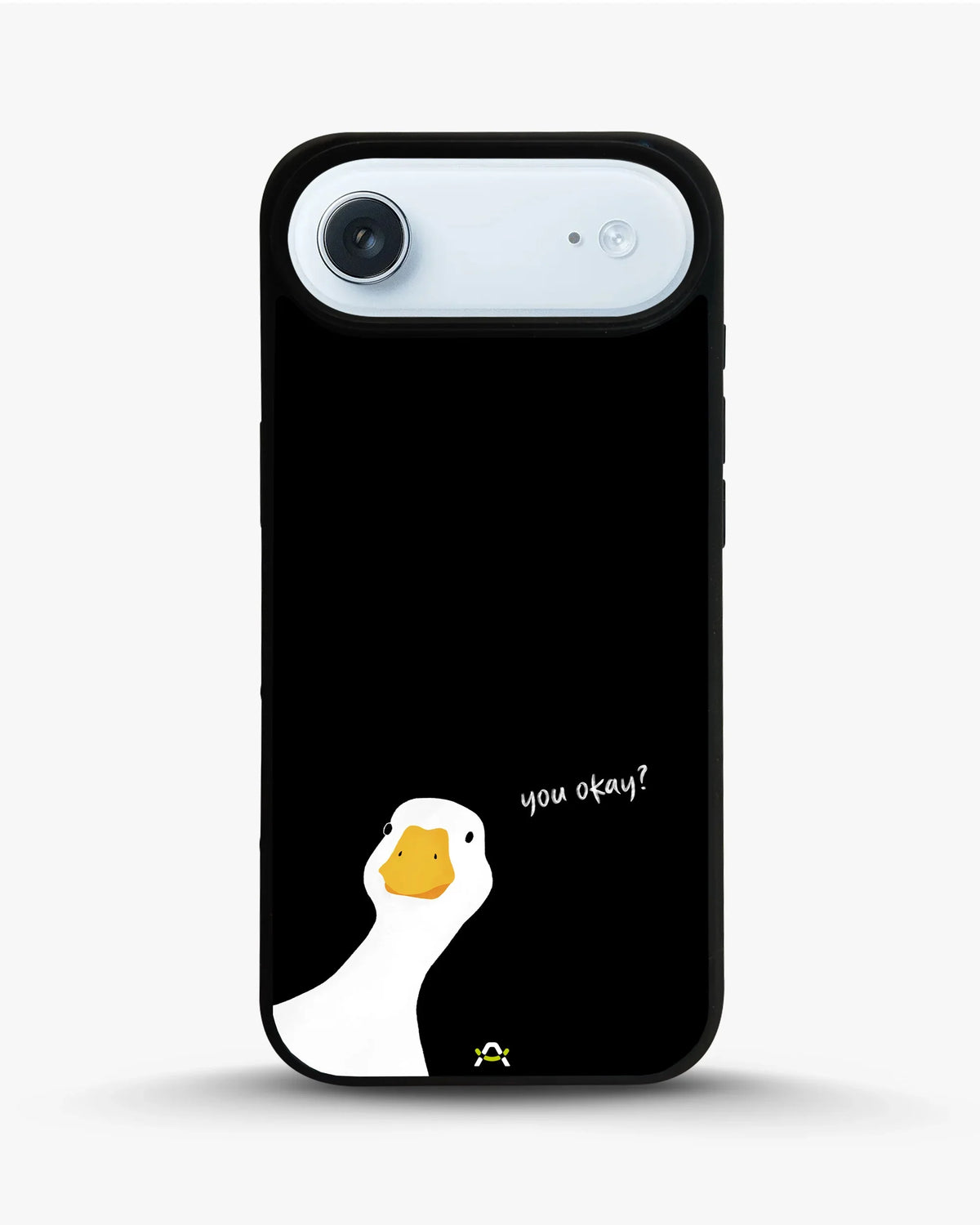 Curious Goose Phone Case - Quirky White & Black Print for iPhone, Samsung, Pixel, OnePlus & Vivo