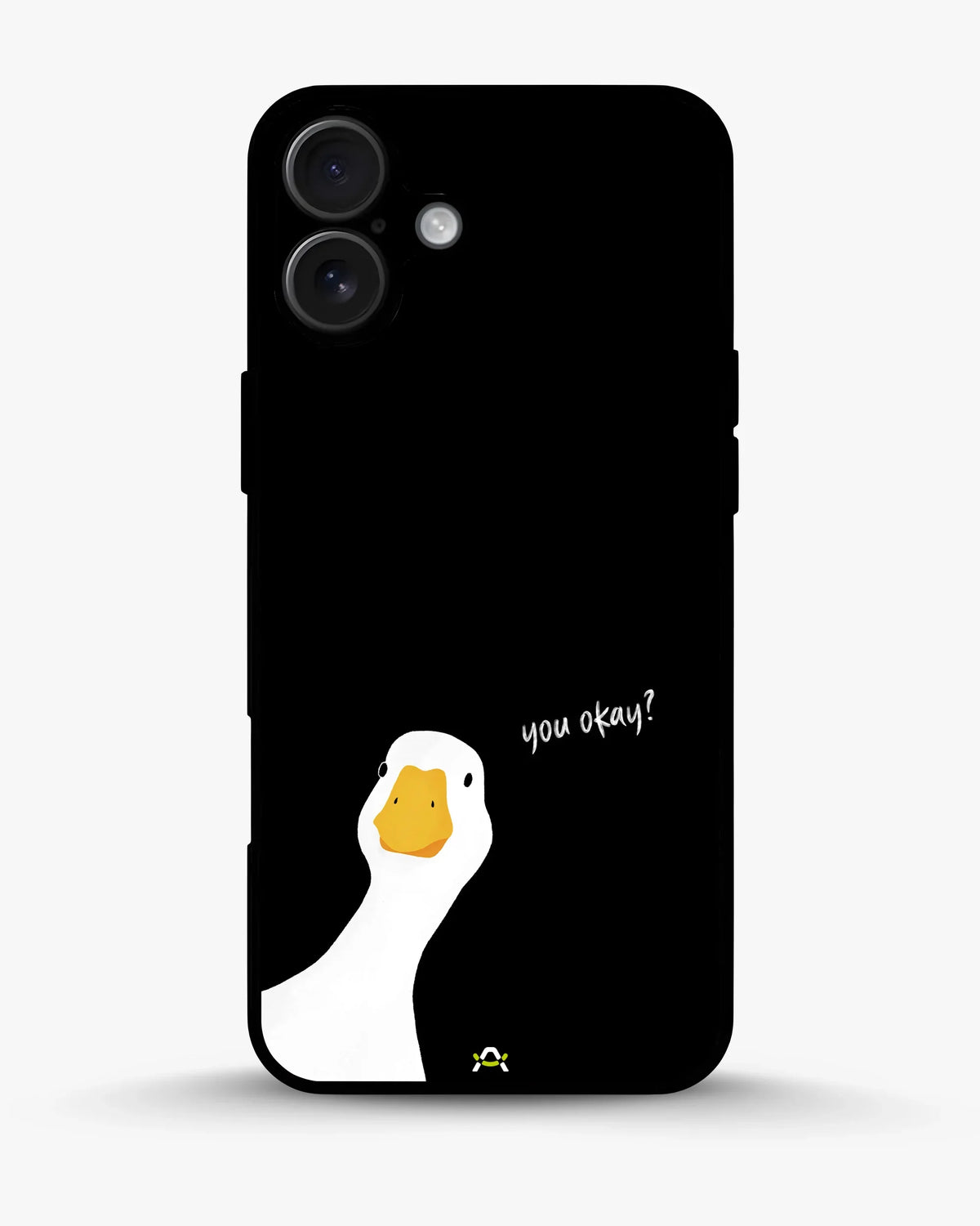 Curious Goose Phone Case - Quirky White & Black Print for iPhone, Samsung, Pixel, OnePlus & Vivo