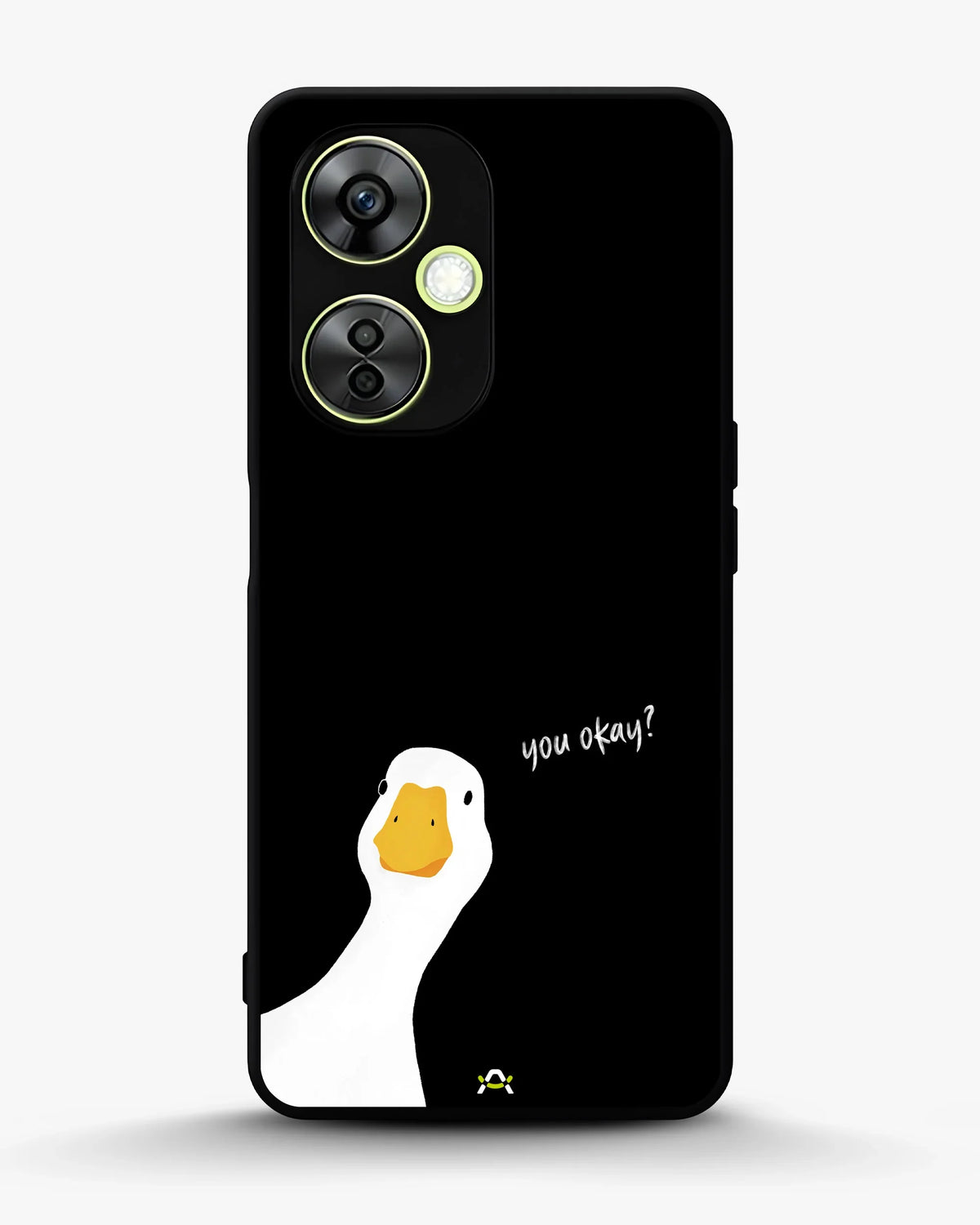 Curious Goose Phone Case - Quirky White & Black Print for iPhone, Samsung, Pixel, OnePlus & Vivo