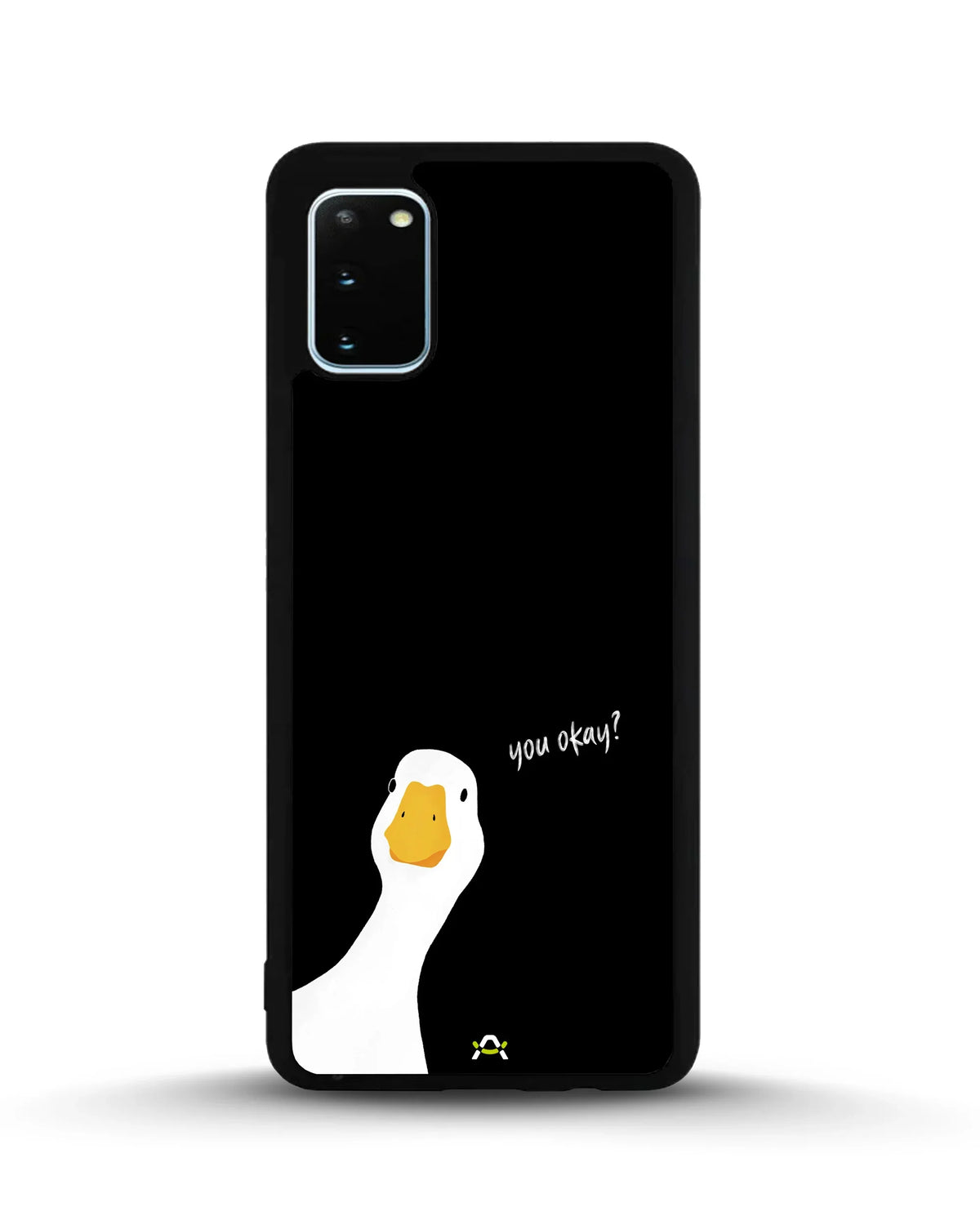 Curious Goose Phone Case - Quirky White & Black Print for iPhone, Samsung, Pixel, OnePlus & Vivo