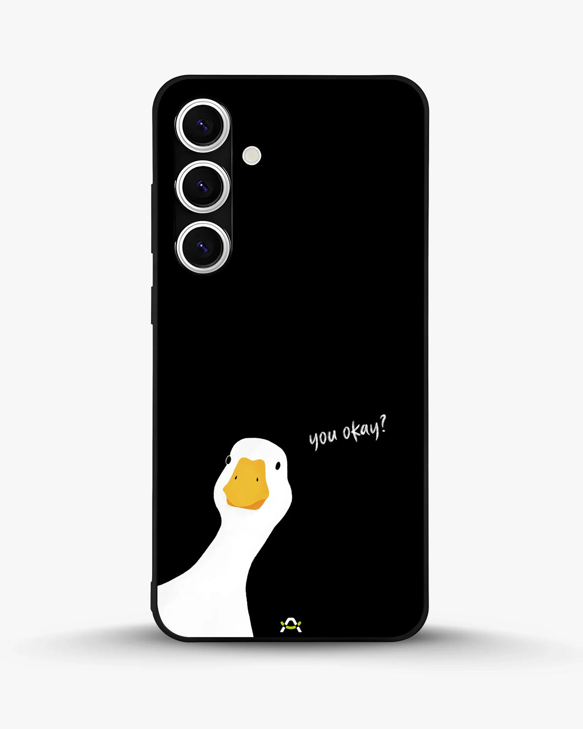 Curious Goose Phone Case - Quirky White & Black Print for iPhone, Samsung, Pixel, OnePlus & Vivo