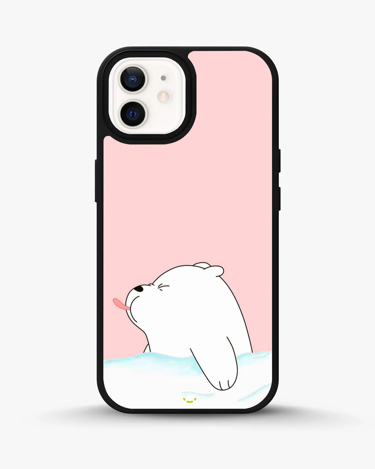 Cute Bear Tongue Out Phone Case - Glossy Aluminum Cover for iPhone, Samsung, Pixel, OnePlus & Vivo