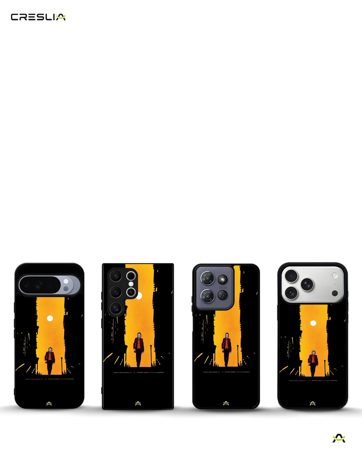 Dark Alley Clown Phone Case - Moody Minimalist Art Print for iPhone, Samsung, Pixel, OnePlus & Vivo