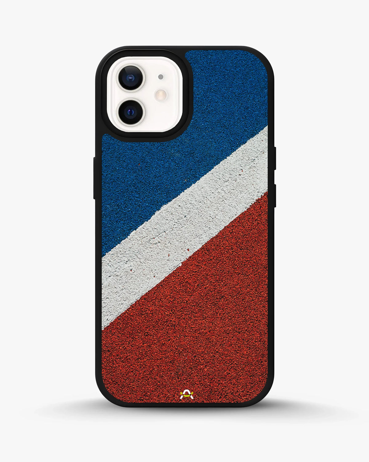 Diagonal Stripes Phone Case - Blue & Red Textured Print for iPhone, Samsung, Pixel, OnePlus & Vivo