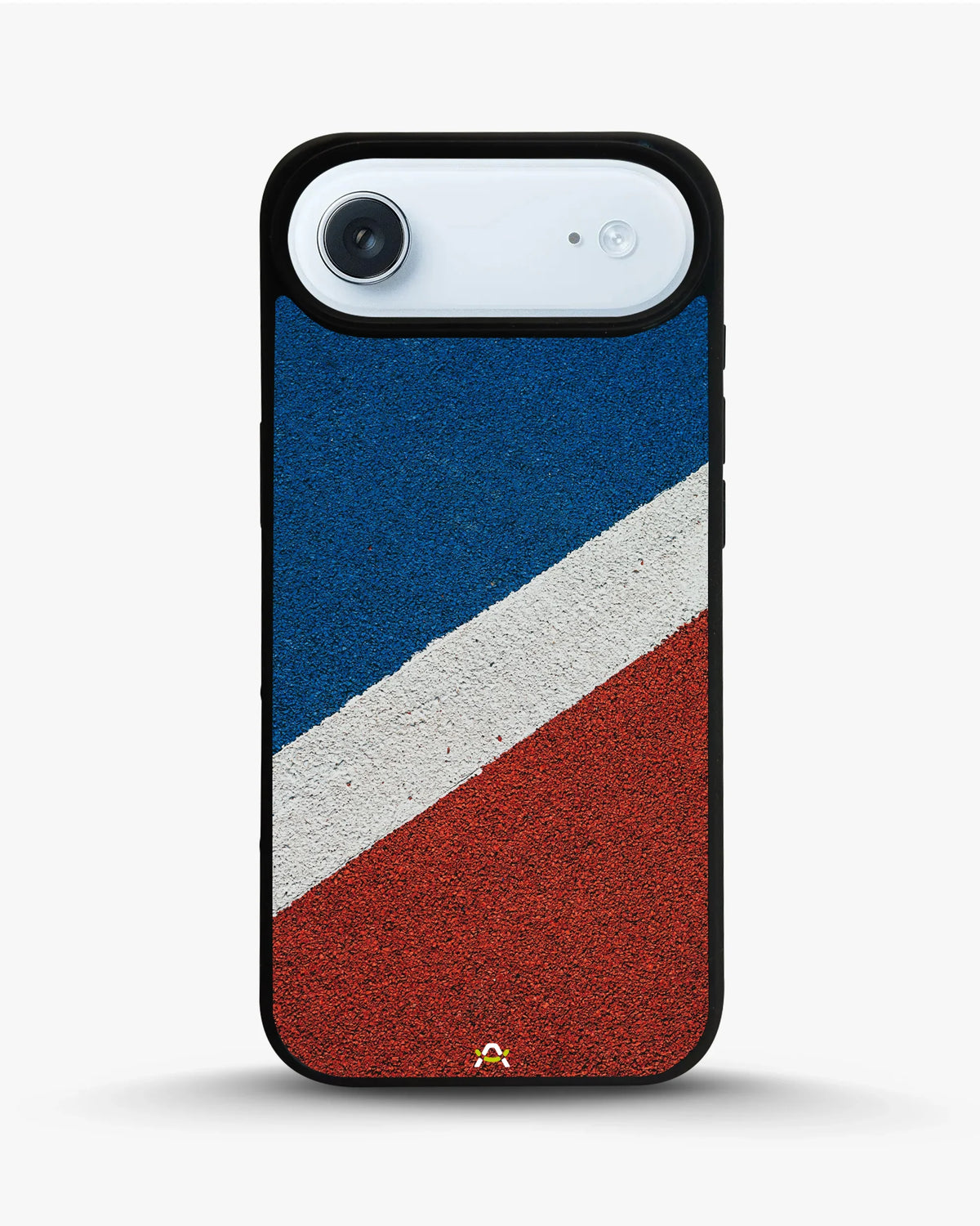 Diagonal Stripes Phone Case - Blue & Red Textured Print for iPhone, Samsung, Pixel, OnePlus & Vivo