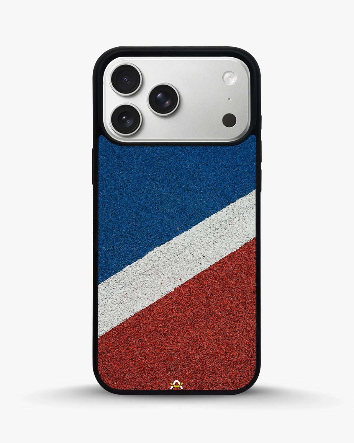 Diagonal Stripes Phone Case - Blue & Red Textured Print for iPhone, Samsung, Pixel, OnePlus & Vivo