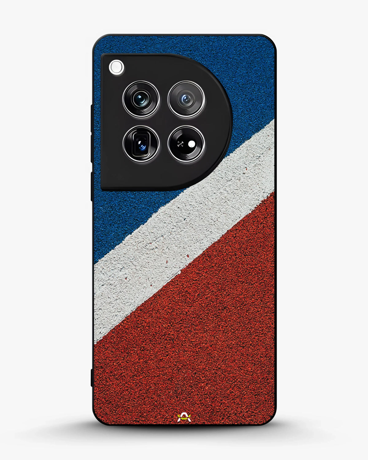 Diagonal Stripes Phone Case - Blue & Red Textured Print for iPhone, Samsung, Pixel, OnePlus & Vivo