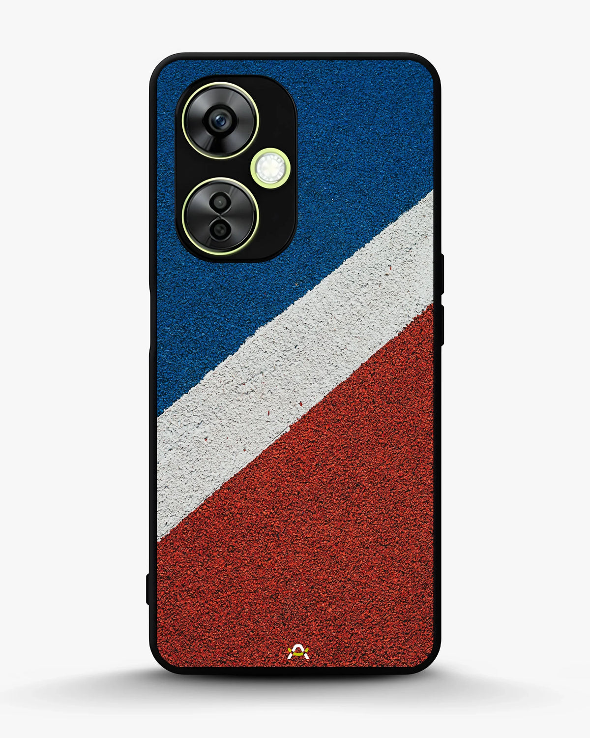 Diagonal Stripes Phone Case - Blue & Red Textured Print for iPhone, Samsung, Pixel, OnePlus & Vivo