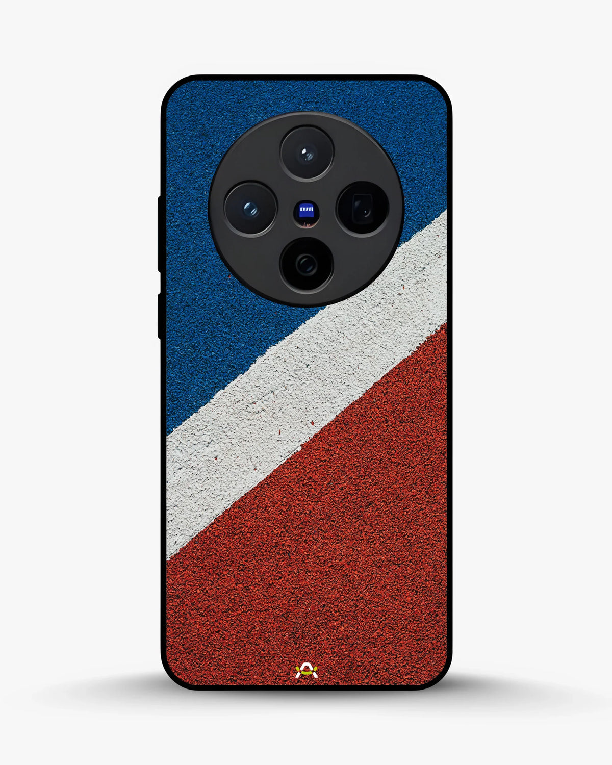 Diagonal Stripes Phone Case - Blue & Red Textured Print for iPhone, Samsung, Pixel, OnePlus & Vivo