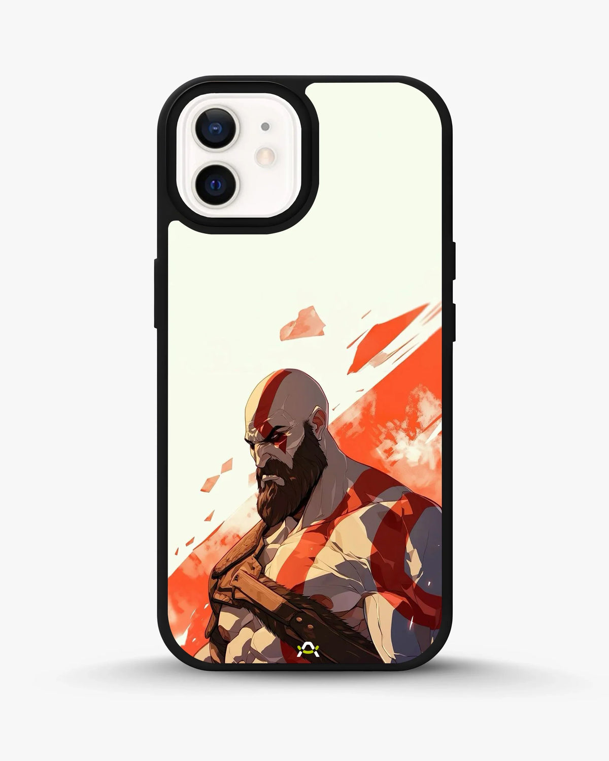Fierce Warrior Phone Case - Bold Red & White Fighter Print for iPhone, Samsung, Pixel, OnePlus & Vivo