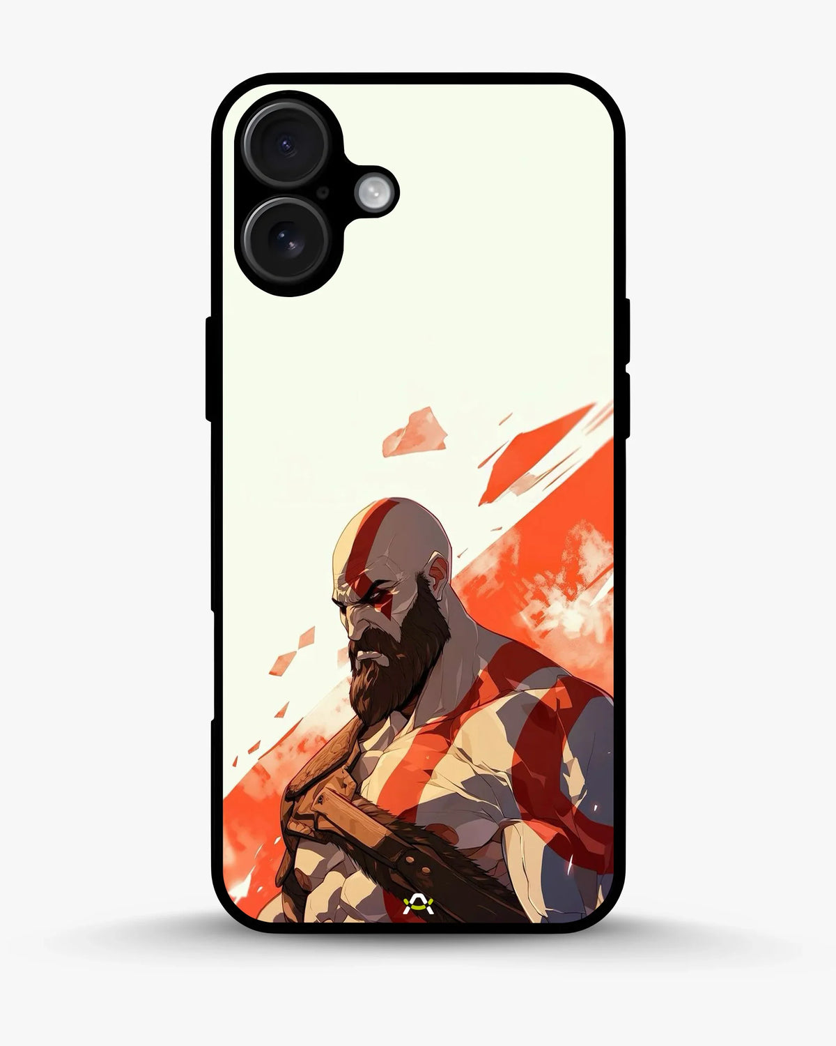Fierce Warrior Phone Case - Bold Red & White Fighter Print for iPhone, Samsung, Pixel, OnePlus & Vivo