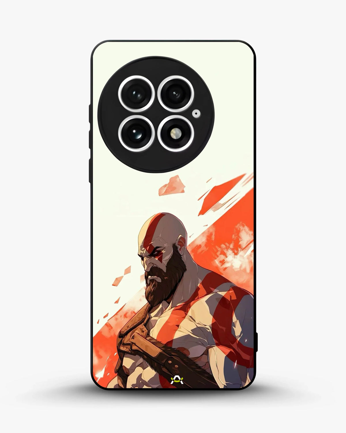 Fierce Warrior Phone Case - Bold Red & White Fighter Print for iPhone, Samsung, Pixel, OnePlus & Vivo