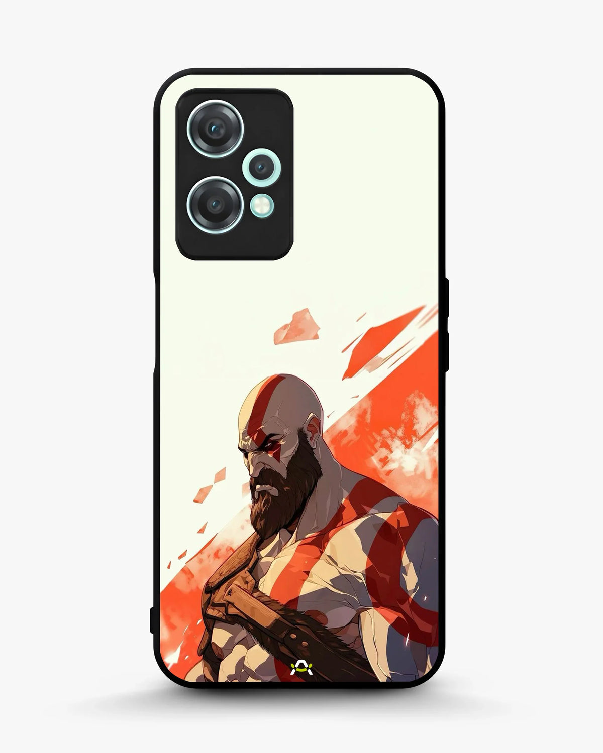 Fierce Warrior Phone Case - Bold Red & White Fighter Print for iPhone, Samsung, Pixel, OnePlus & Vivo