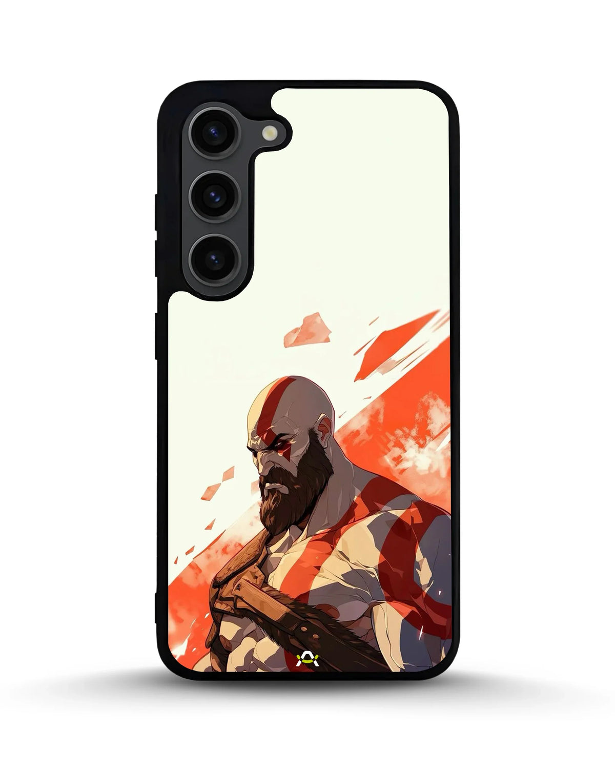 Fierce Warrior Phone Case - Bold Red & White Fighter Print for iPhone, Samsung, Pixel, OnePlus & Vivo