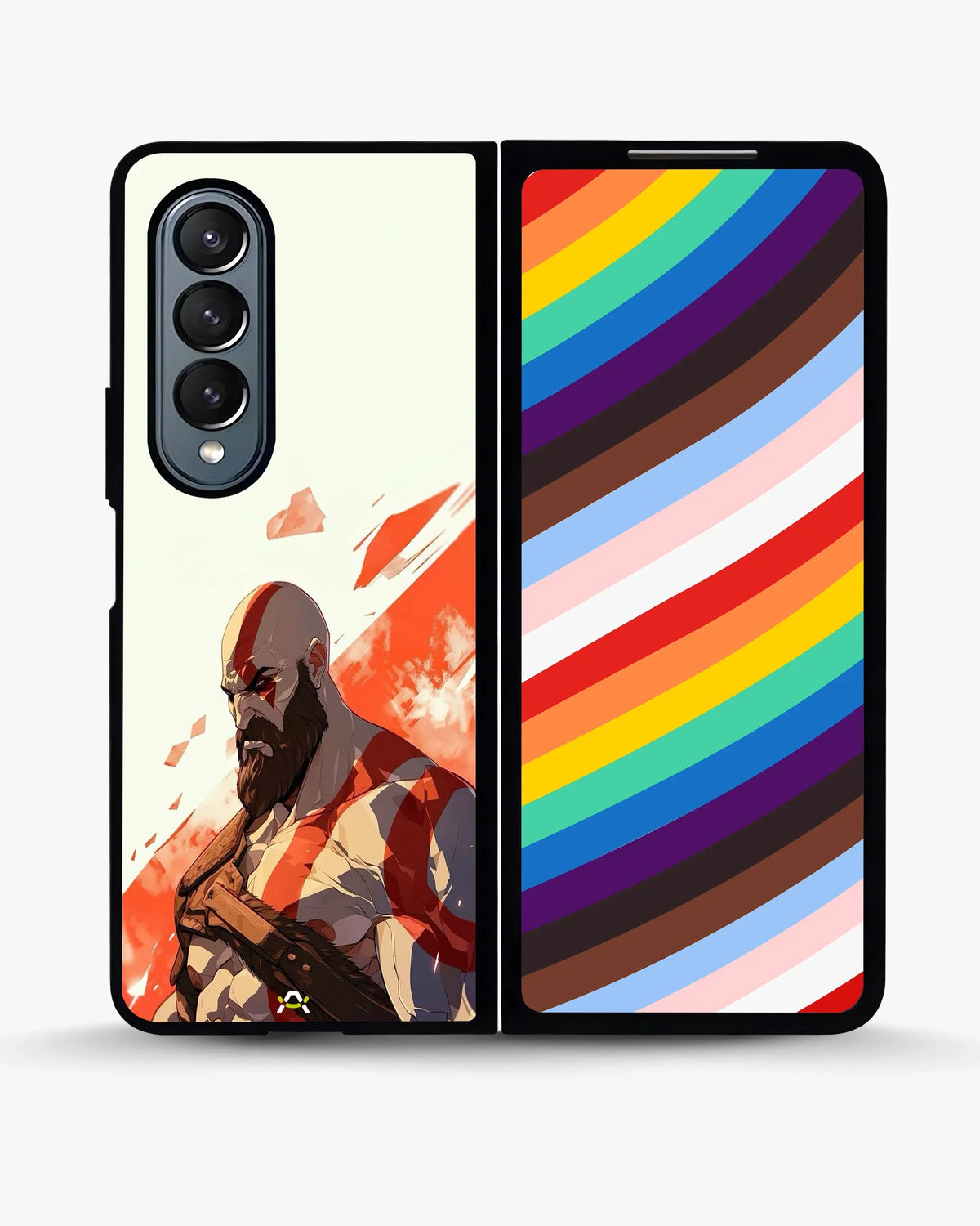 Fierce Warrior Phone Case - Bold Red & White Fighter Print for iPhone, Samsung, Pixel, OnePlus & Vivo