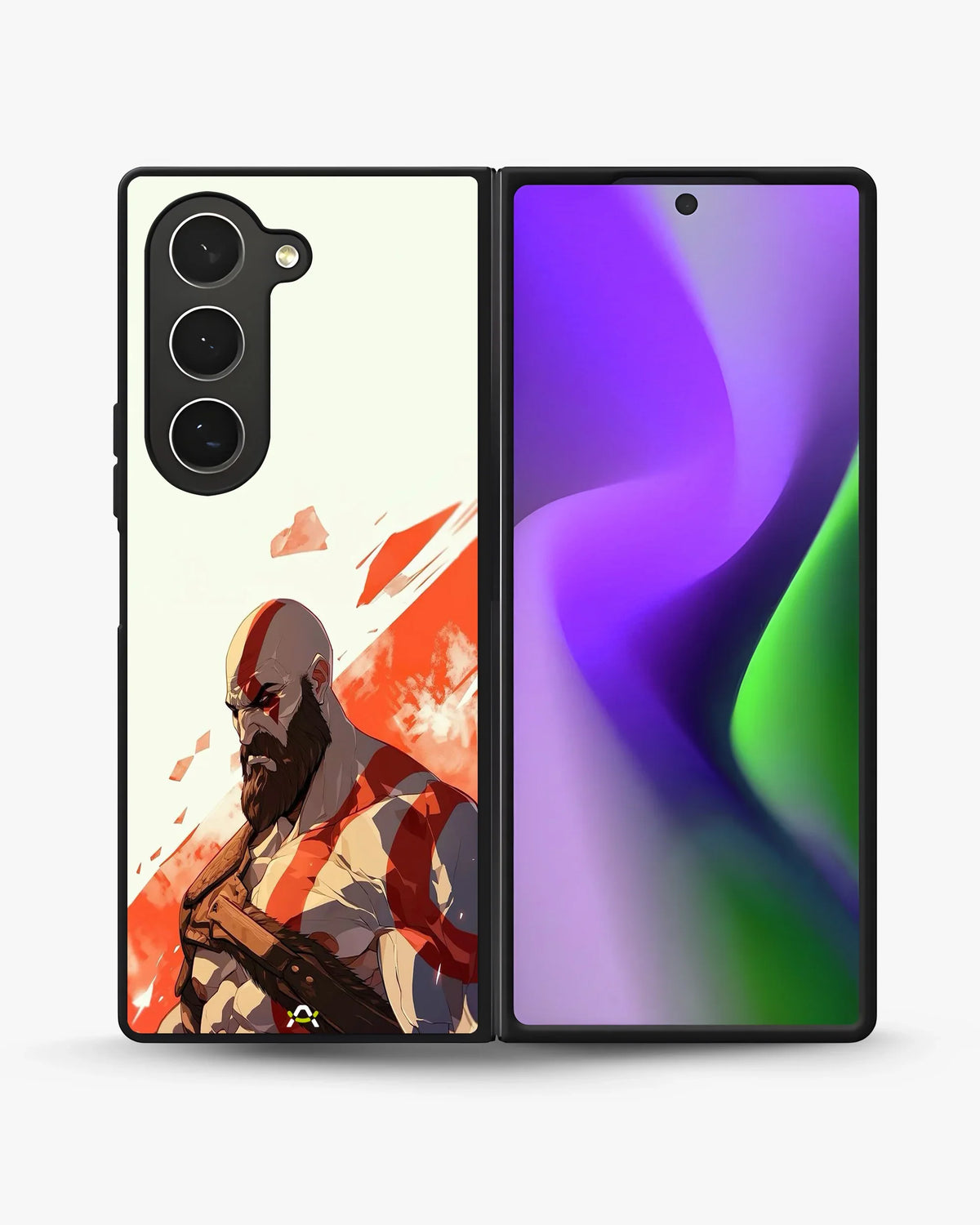 Fierce Warrior Phone Case - Bold Red & White Fighter Print for iPhone, Samsung, Pixel, OnePlus & Vivo