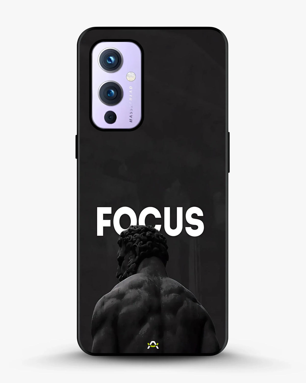 Focus Statue Phone Case - Bold Black Motivational Print for iPhone, Samsung, Pixel, OnePlus & Vivo