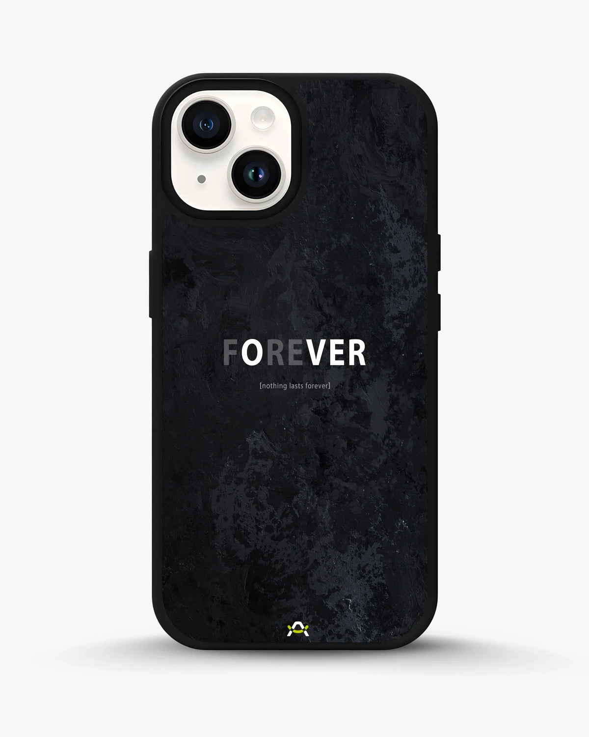 Forever Typography Phone Case - Charcoal Statement Print for iPhone, Samsung, Pixel, OnePlus & Vivo