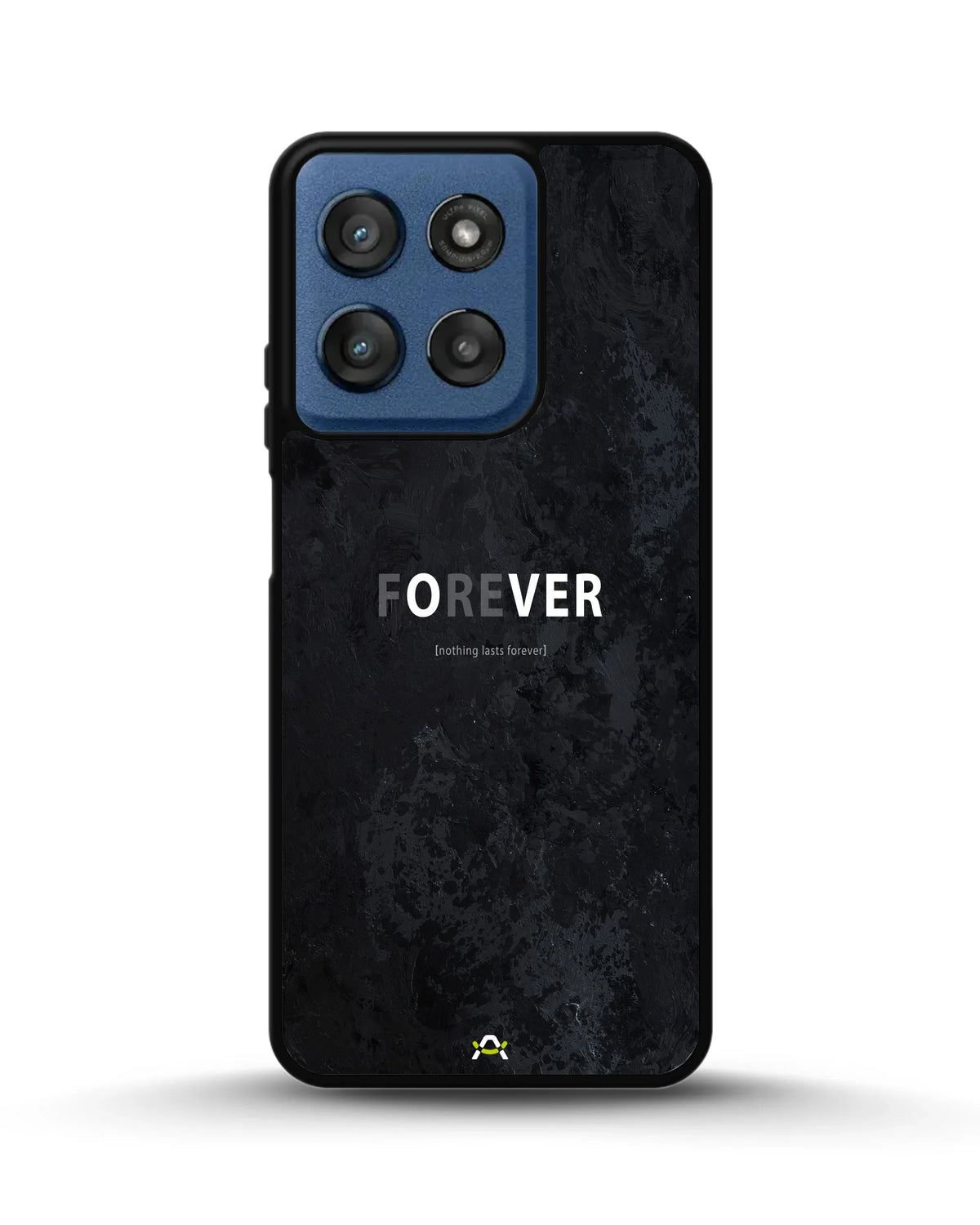 Forever Typography Phone Case - Charcoal Statement Print for iPhone, Samsung, Pixel, OnePlus & Vivo