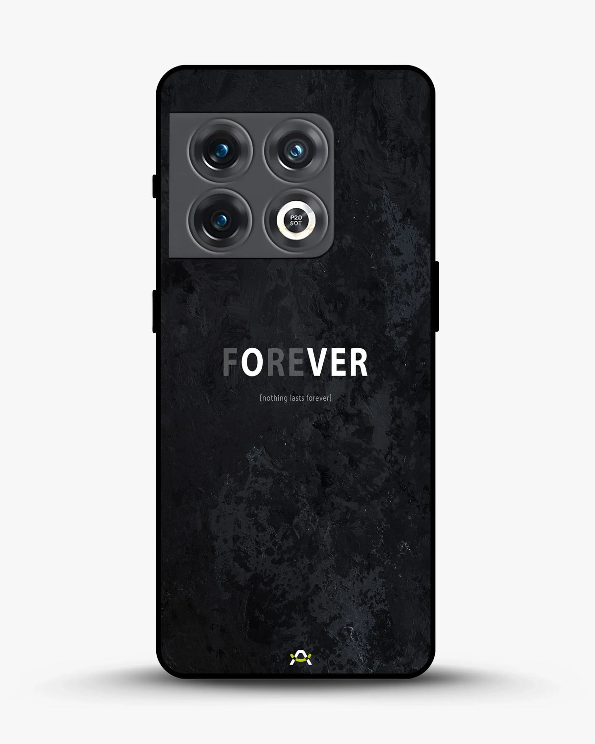 Forever Typography Phone Case - Charcoal Statement Print for iPhone, Samsung, Pixel, OnePlus & Vivo