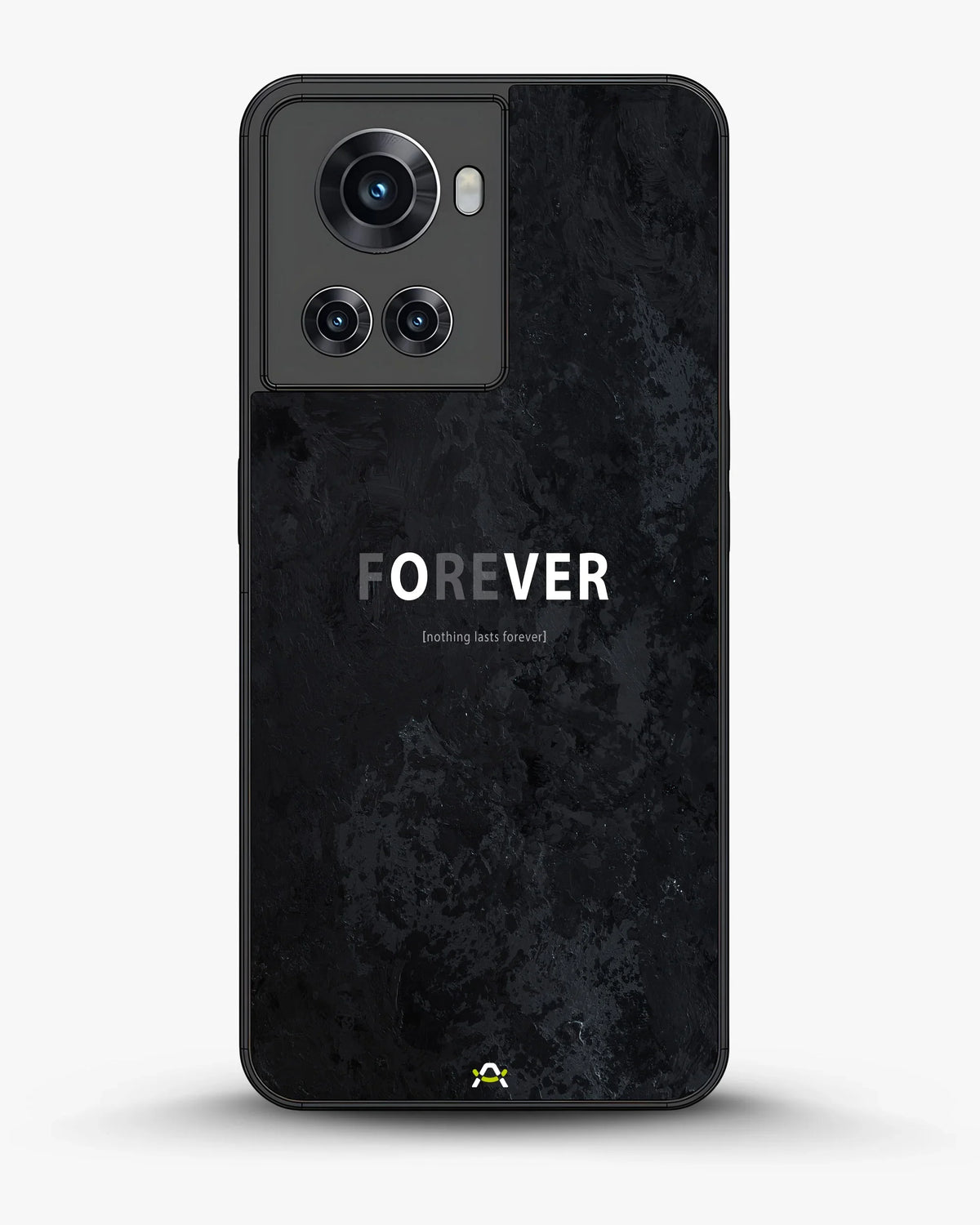 Forever Typography Phone Case - Charcoal Statement Print for iPhone, Samsung, Pixel, OnePlus & Vivo