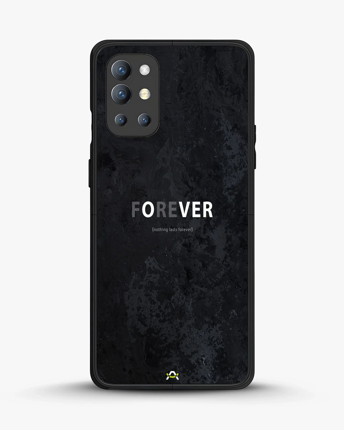 Forever Typography Phone Case - Charcoal Statement Print for iPhone, Samsung, Pixel, OnePlus & Vivo