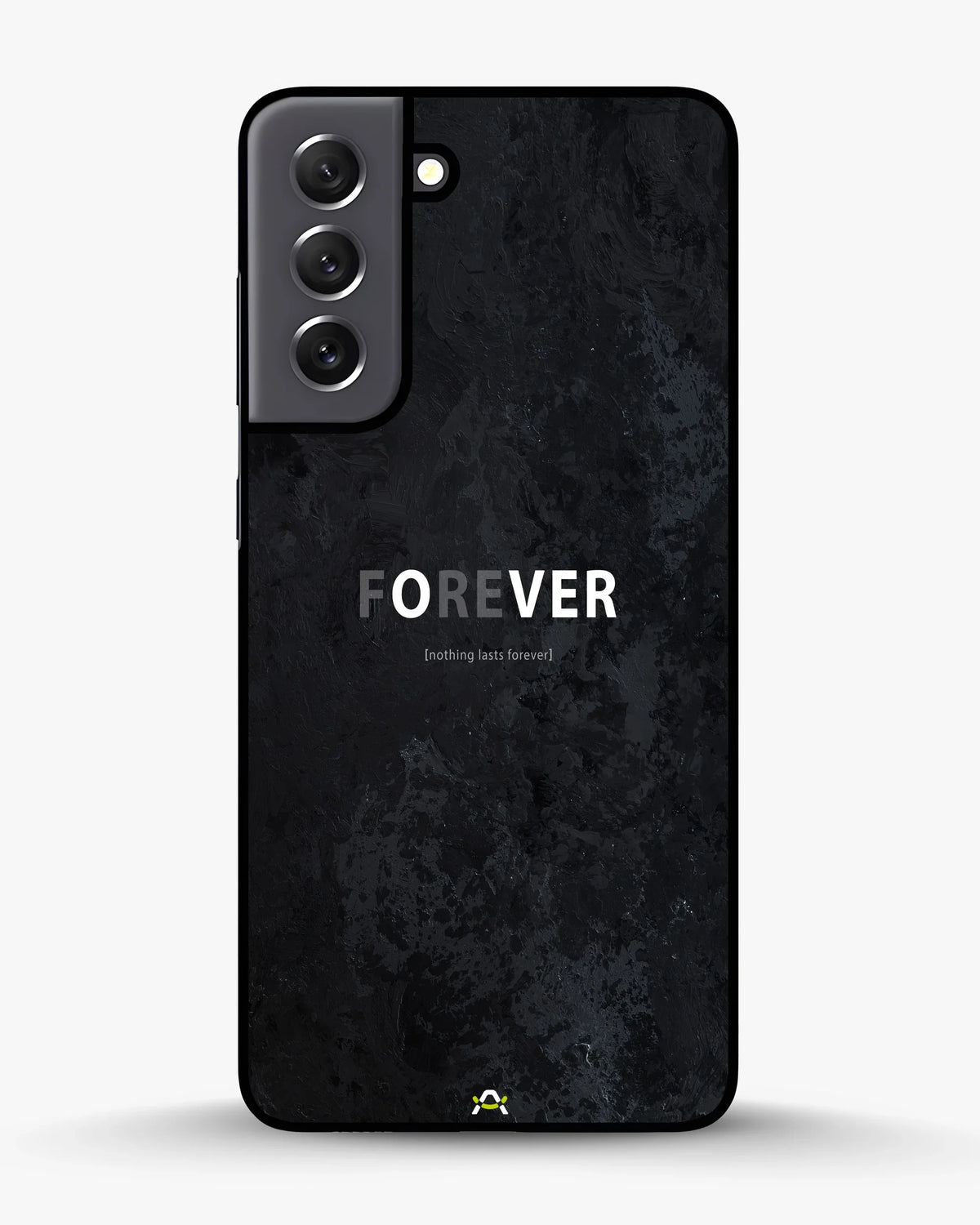 Forever Typography Phone Case - Charcoal Statement Print for iPhone, Samsung, Pixel, OnePlus & Vivo