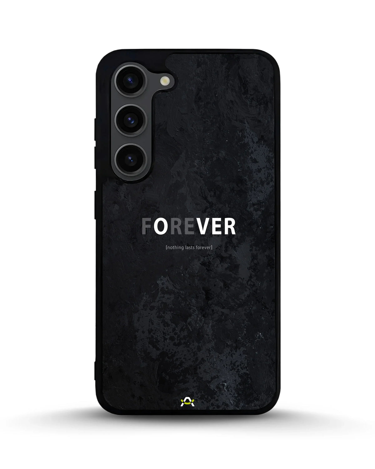 Forever Typography Phone Case - Charcoal Statement Print for iPhone, Samsung, Pixel, OnePlus & Vivo