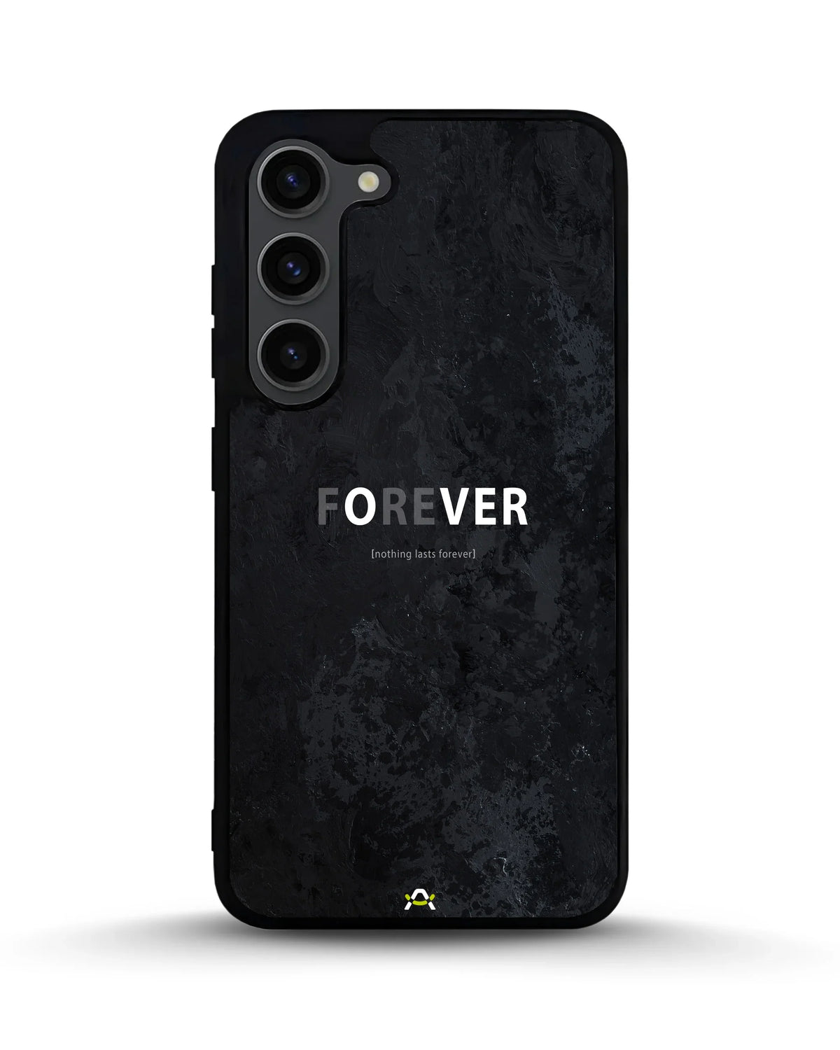 Forever Typography Phone Case - Charcoal Statement Print for iPhone, Samsung, Pixel, OnePlus & Vivo