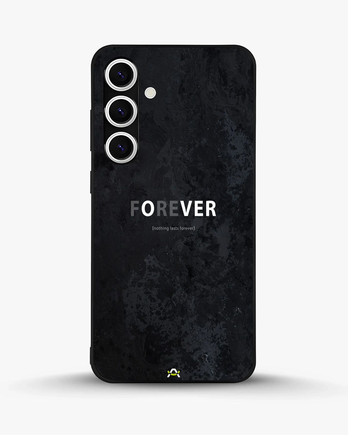 Forever Typography Phone Case - Charcoal Statement Print for iPhone, Samsung, Pixel, OnePlus & Vivo