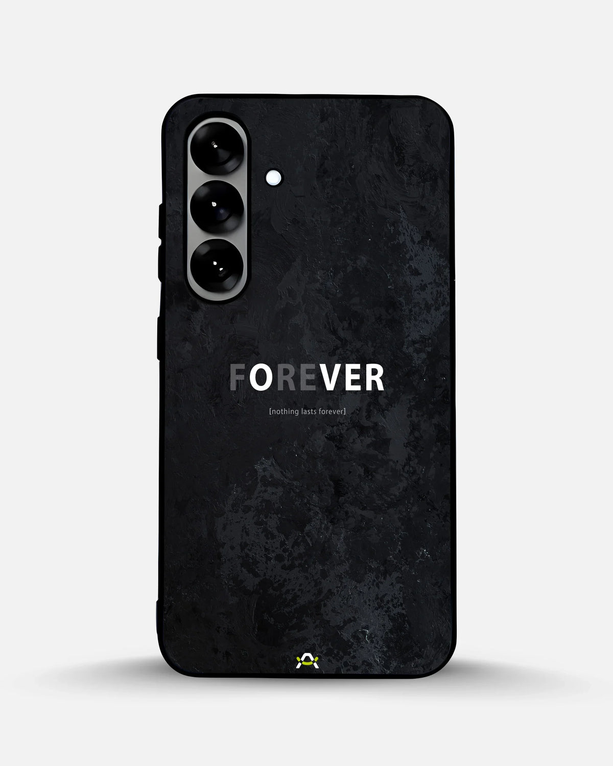 Forever Typography Phone Case - Charcoal Statement Print for iPhone, Samsung, Pixel, OnePlus & Vivo