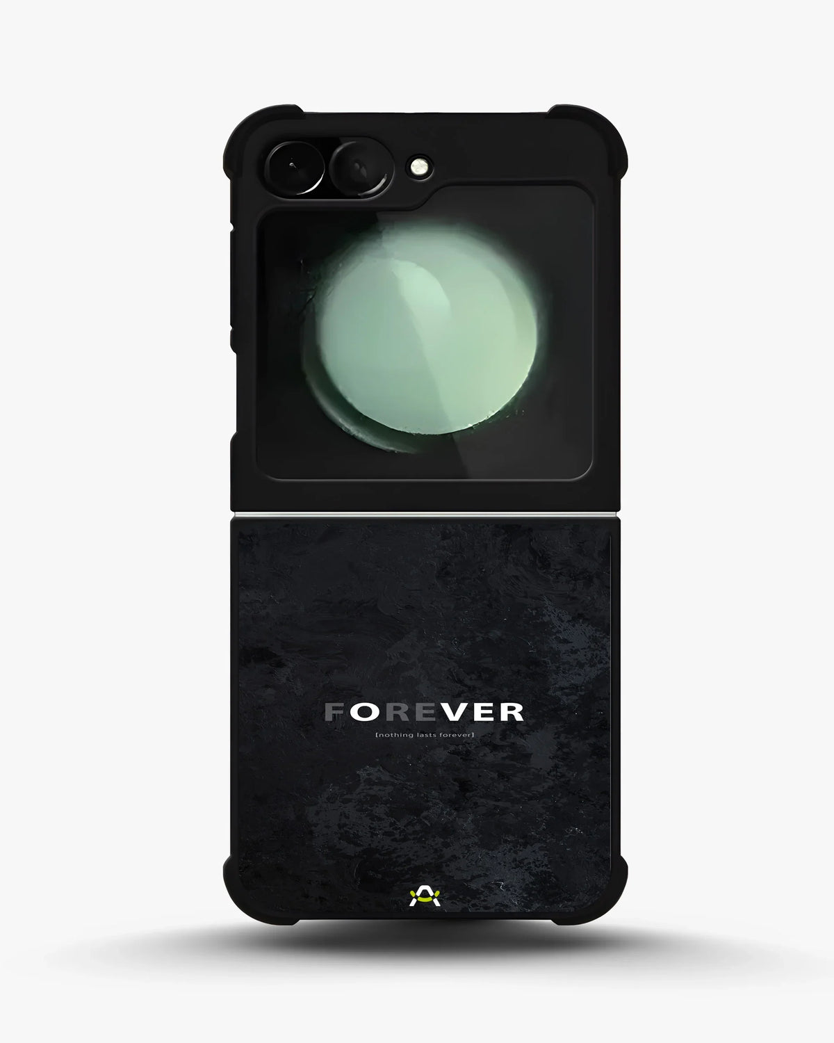 Forever Typography Phone Case - Charcoal Statement Print for iPhone, Samsung, Pixel, OnePlus & Vivo
