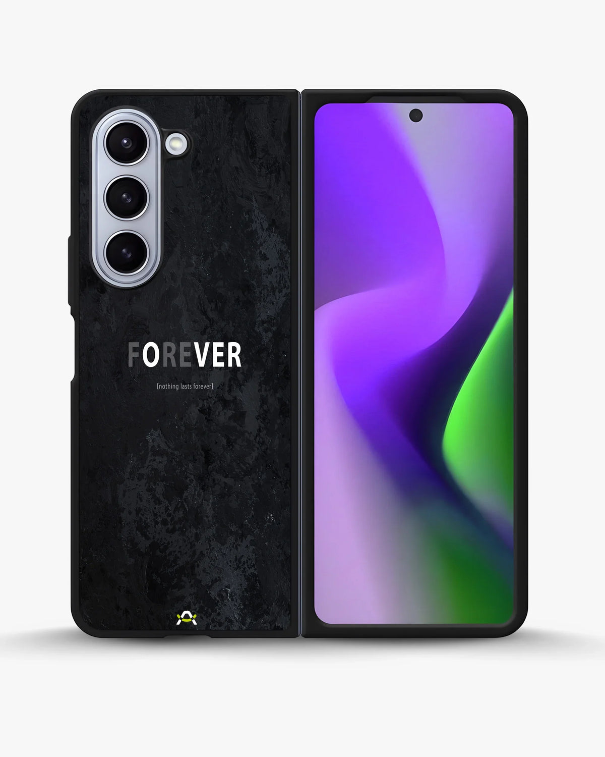Forever Typography Phone Case - Charcoal Statement Print for iPhone, Samsung, Pixel, OnePlus & Vivo