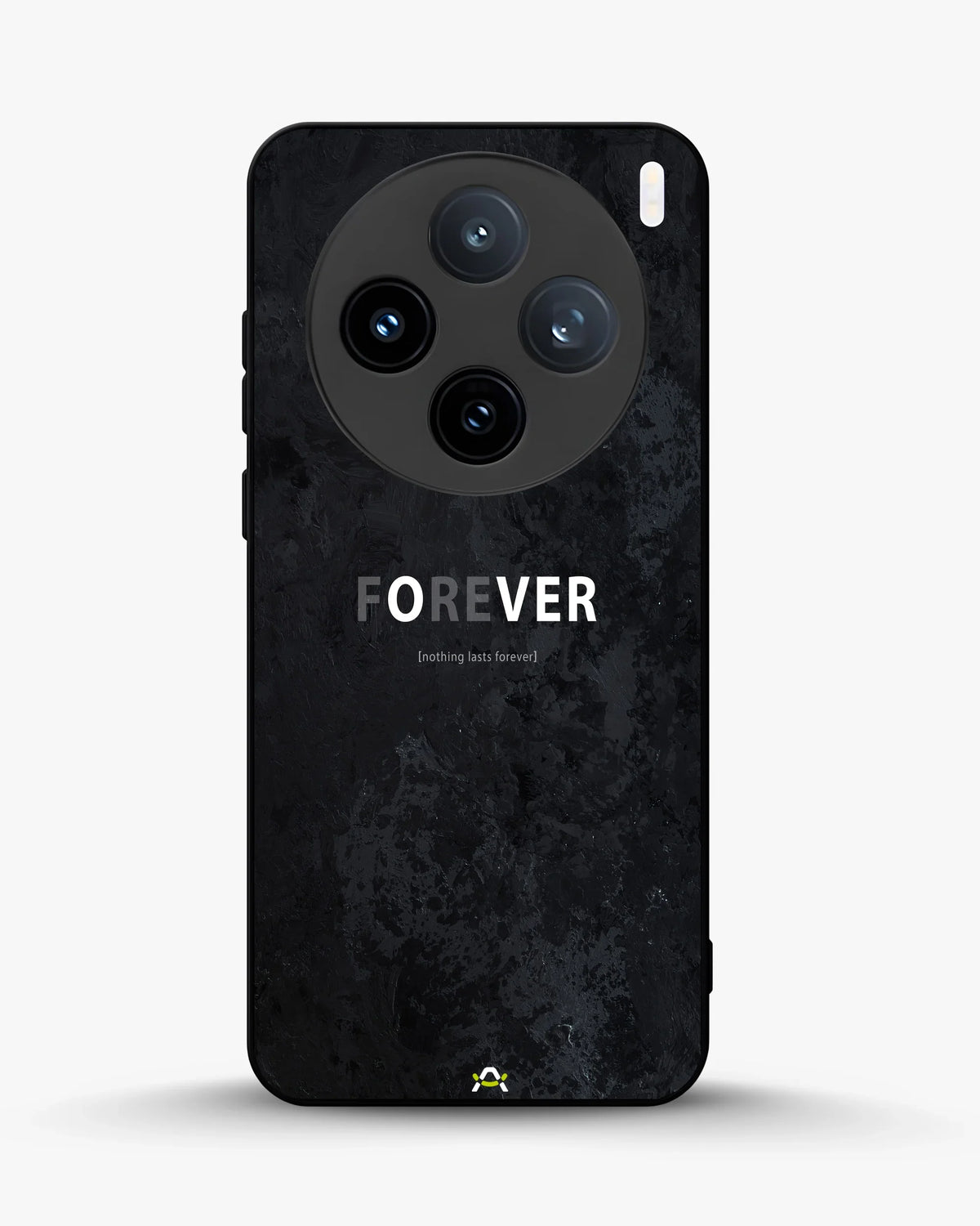 Forever Typography Phone Case - Charcoal Statement Print for iPhone, Samsung, Pixel, OnePlus & Vivo