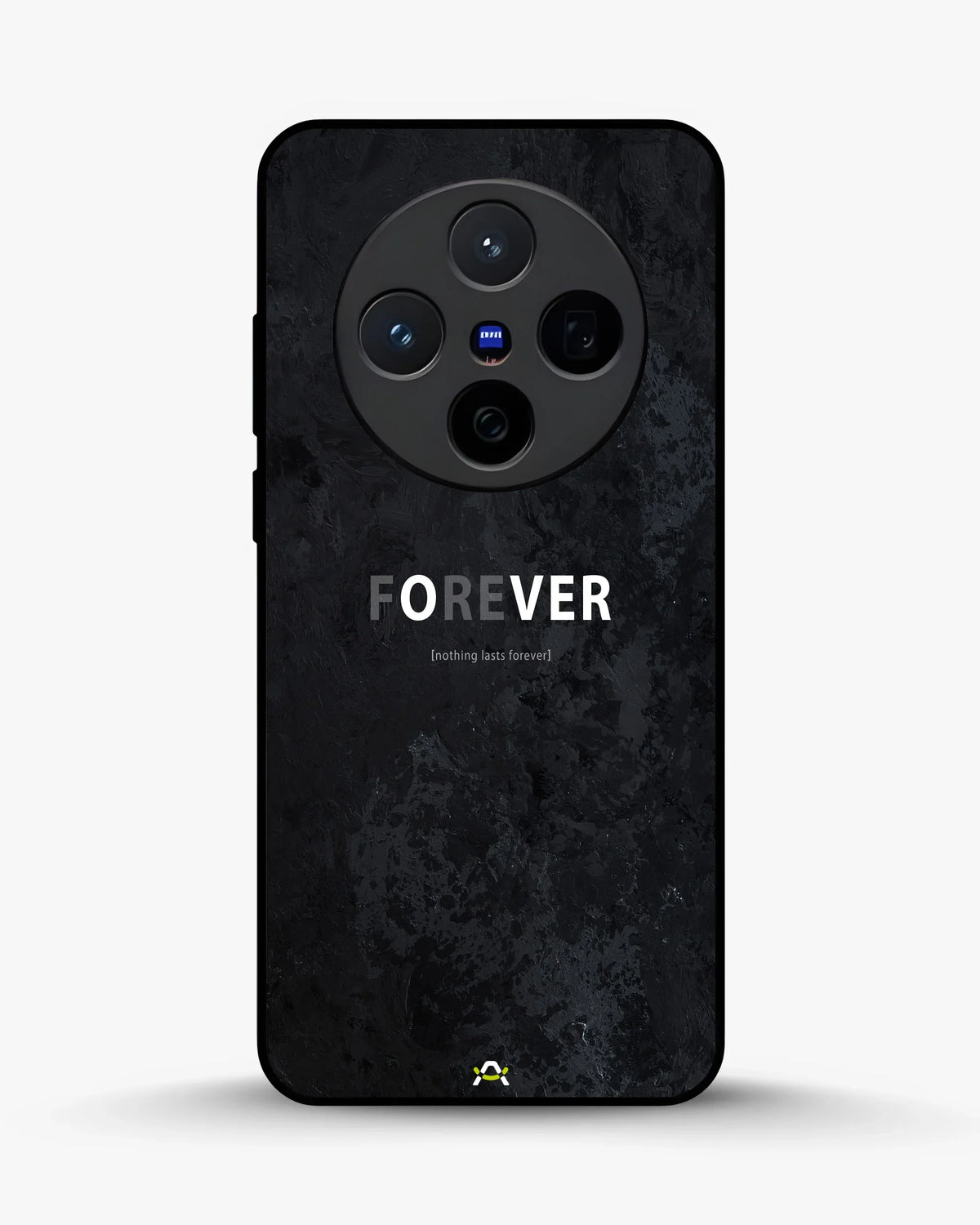 Forever Typography Phone Case - Charcoal Statement Print for iPhone, Samsung, Pixel, OnePlus & Vivo