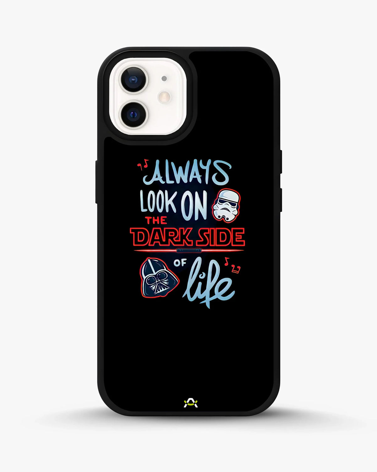 Always Look on the Dark Side Phone Case - Iconic Helmet Typography Print for iPhone, Samsung, Pixel, OnePlus & Vivo