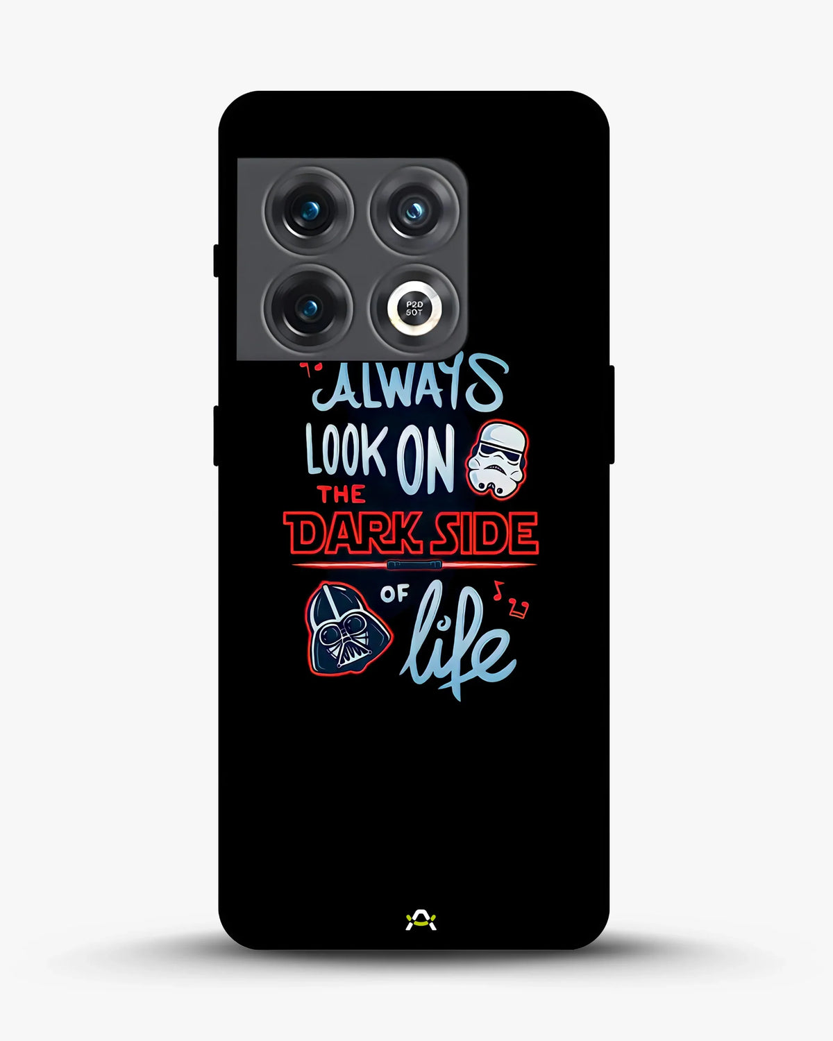 Always Look on the Dark Side Phone Case - Iconic Helmet Typography Print for iPhone, Samsung, Pixel, OnePlus & Vivo