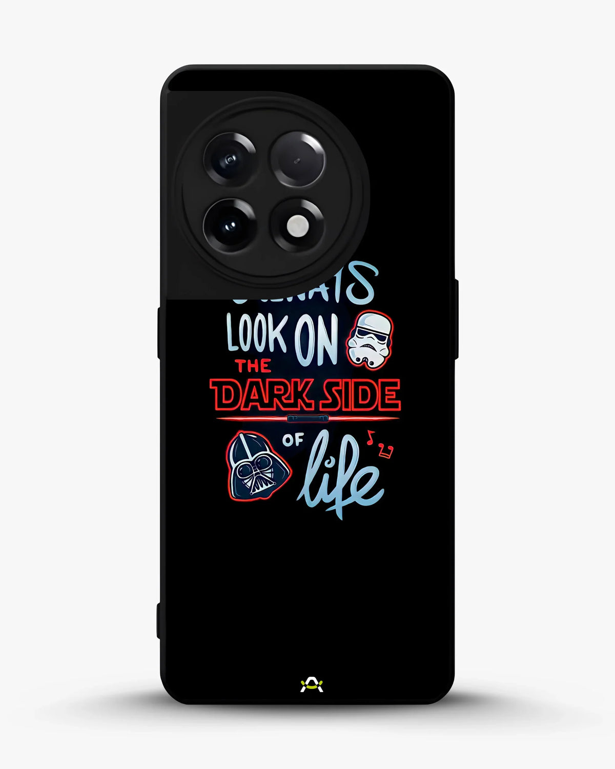 Always Look on the Dark Side Phone Case - Iconic Helmet Typography Print for iPhone, Samsung, Pixel, OnePlus & Vivo