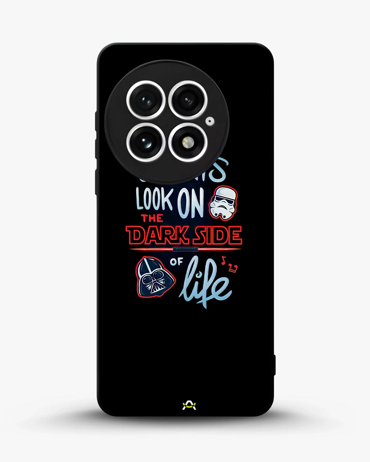 Always Look on the Dark Side Phone Case - Iconic Helmet Typography Print for iPhone, Samsung, Pixel, OnePlus & Vivo
