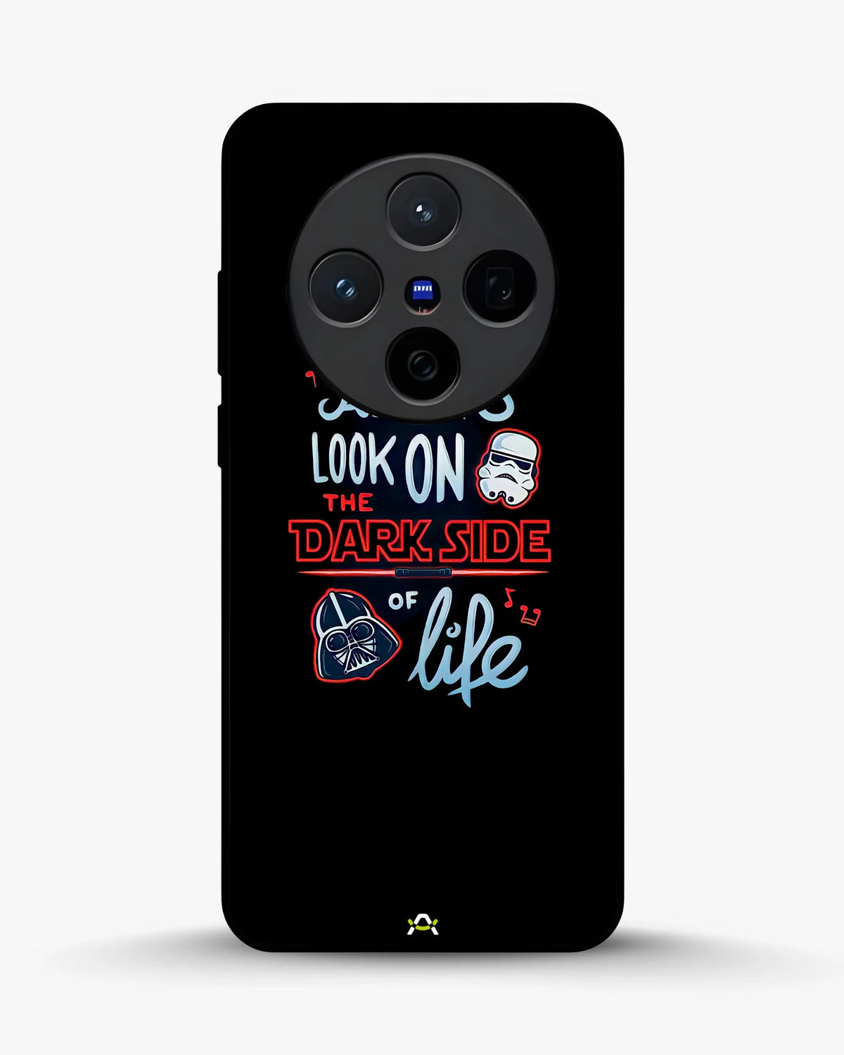 Always Look on the Dark Side Phone Case - Iconic Helmet Typography Print for iPhone, Samsung, Pixel, OnePlus & Vivo