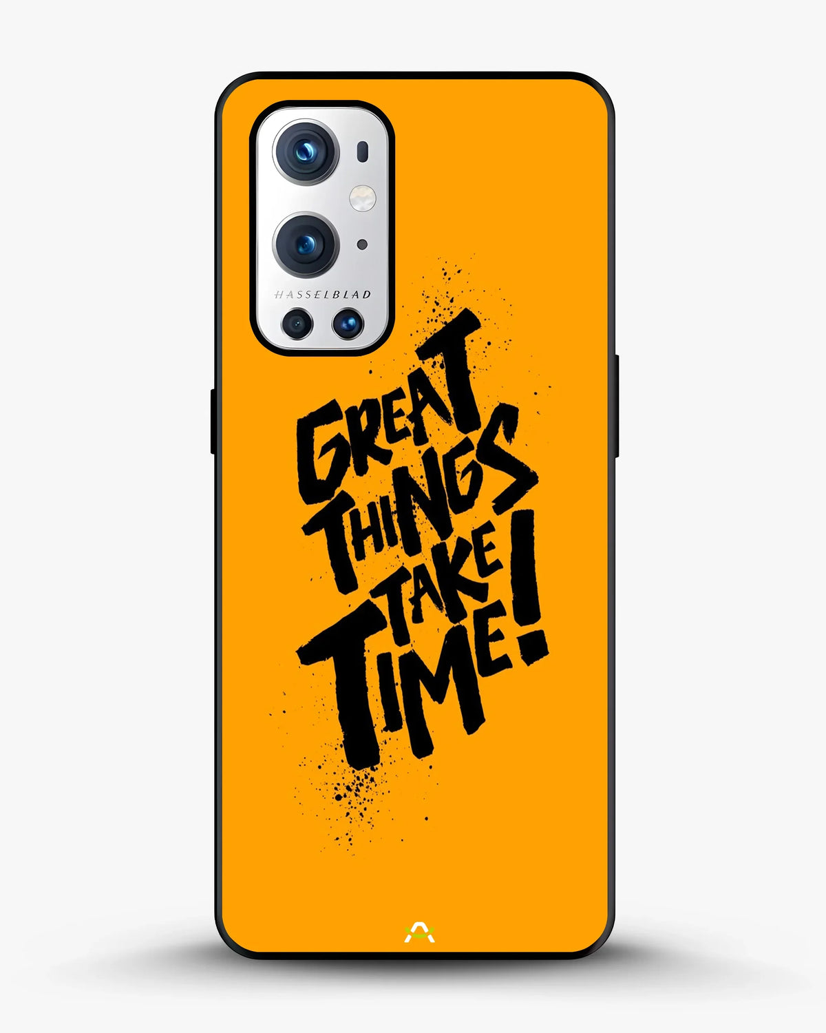 Great Things Take Time Phone Case - Bold Orange Typography for iPhone, Samsung, Pixel, OnePlus & Vivo