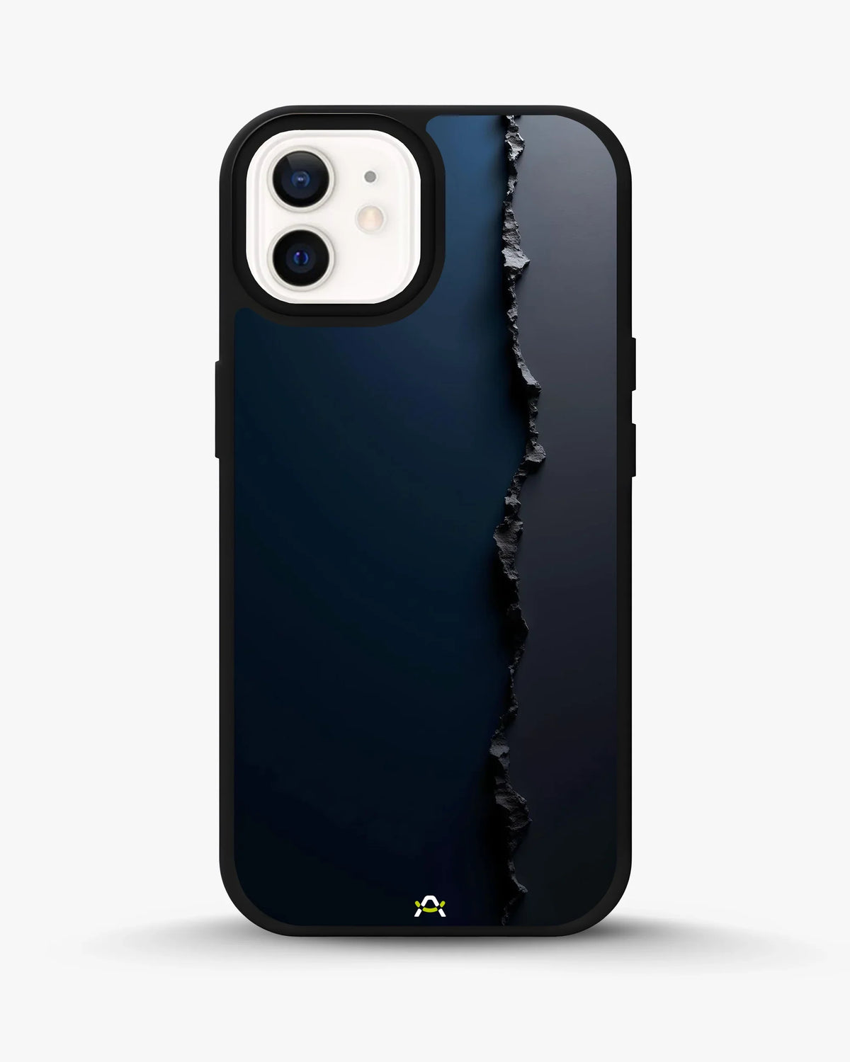Jagged Line Phone Case - Navy & Charcoal Abstract Print for iPhone, Samsung, Pixel, OnePlus & Vivo