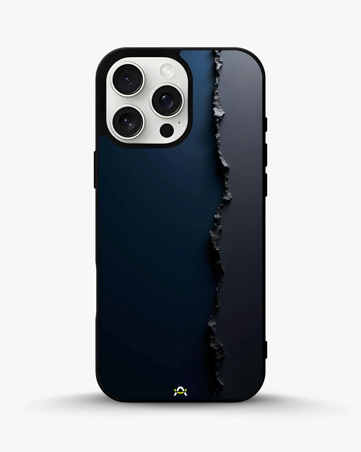 Jagged Line Phone Case - Navy & Charcoal Abstract Print for iPhone, Samsung, Pixel, OnePlus & Vivo