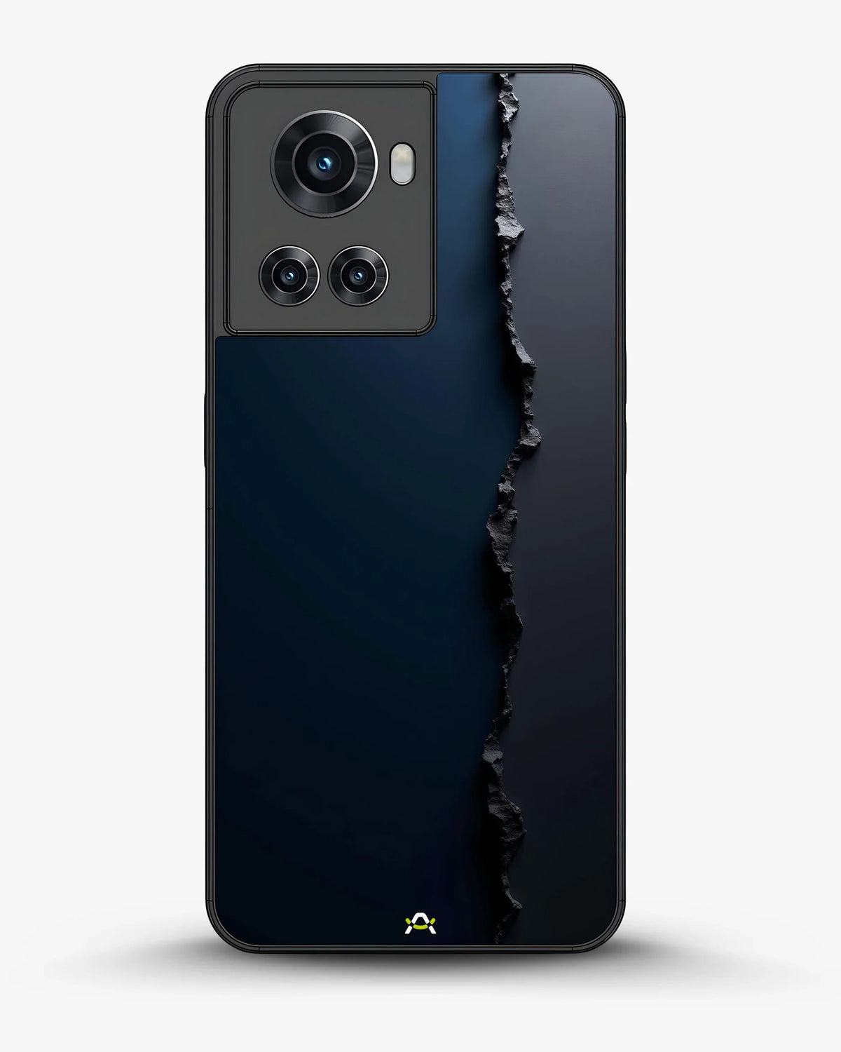 Jagged Line Phone Case - Navy & Charcoal Abstract Print for iPhone, Samsung, Pixel, OnePlus & Vivo