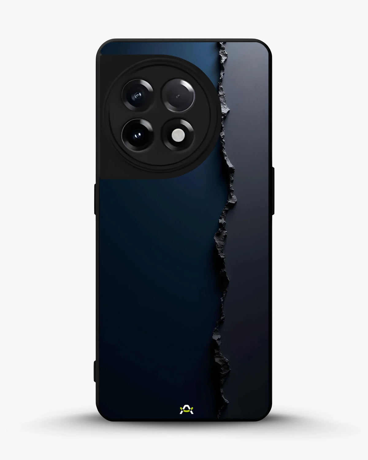 Jagged Line Phone Case - Navy & Charcoal Abstract Print for iPhone, Samsung, Pixel, OnePlus & Vivo