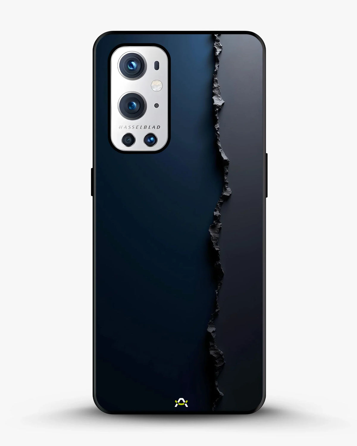 Jagged Line Phone Case - Navy & Charcoal Abstract Print for iPhone, Samsung, Pixel, OnePlus & Vivo