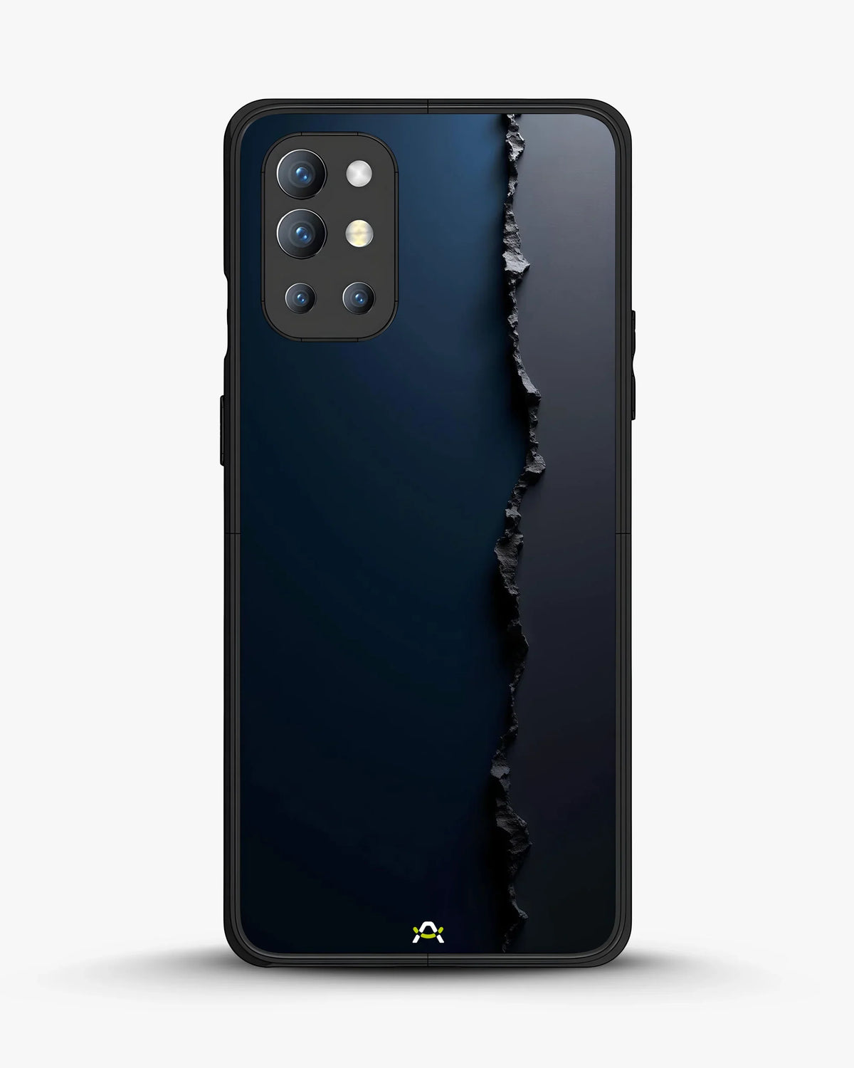 Jagged Line Phone Case - Navy & Charcoal Abstract Print for iPhone, Samsung, Pixel, OnePlus & Vivo