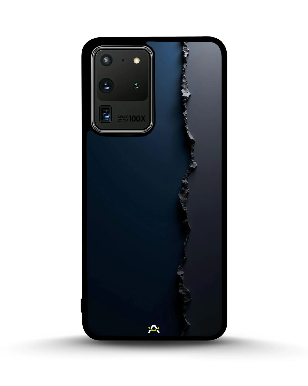 Jagged Line Phone Case - Navy & Charcoal Abstract Print for iPhone, Samsung, Pixel, OnePlus & Vivo