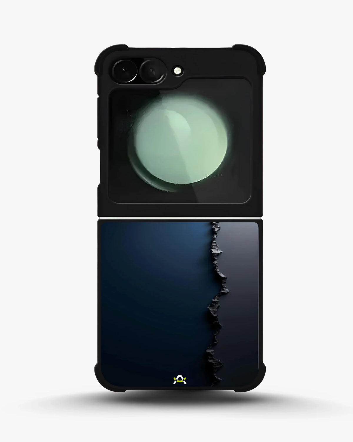 Jagged Line Phone Case - Navy & Charcoal Abstract Print for iPhone, Samsung, Pixel, OnePlus & Vivo